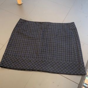 Wool blend mini skirt